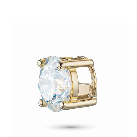 Классическая подвеска из желтого золота