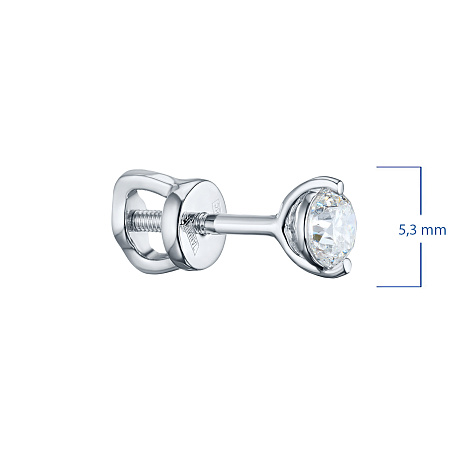 Пусеты из серебра