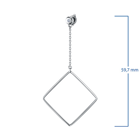 Пусеты из серебра