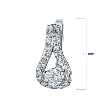 Серьги из белого золота