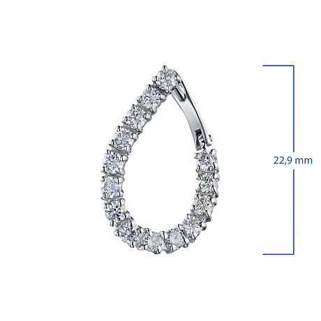 Серьги из белого золота