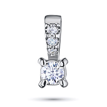 Подвеска из белого золота c бриллиантами