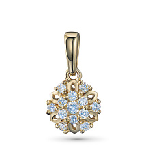 Подвеска из желтого золота c бриллиантами