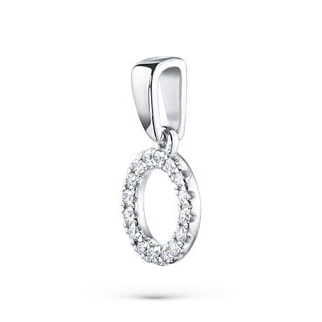 Подвеска из комбинированного золота с бриллиантами