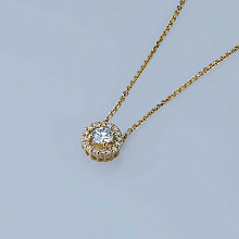 Подвеска из желтого золота c бриллиантами