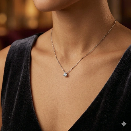 Подвеска из белого золота