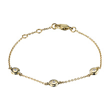 Браслет из желтого золота c бриллиантами