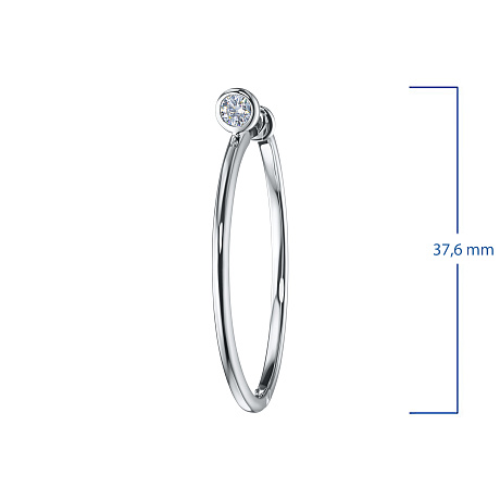 Серьги из белого золота