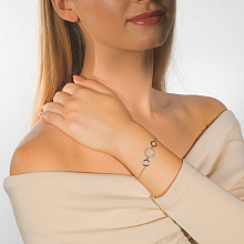 Браслет из белого золота c бриллиантами