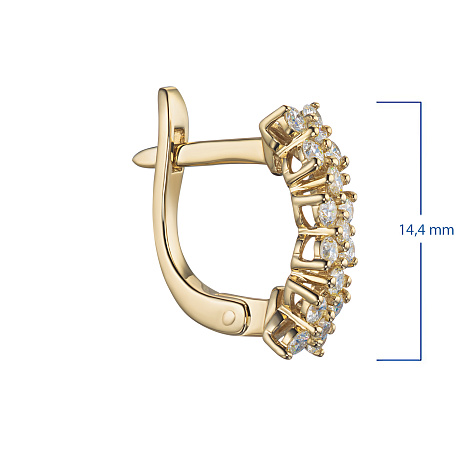 Серьги из желтого золота