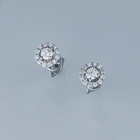 Пусеты из серебра