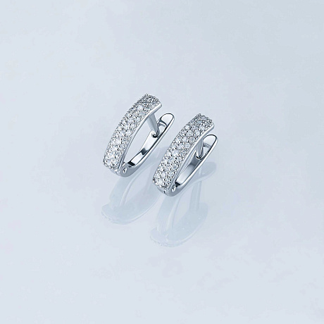 Серьги из белого золота