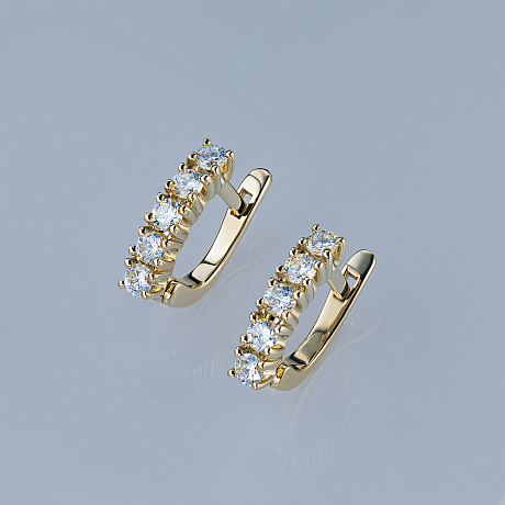 Серьги из желтого золота