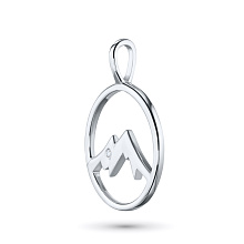 Подвеска из серебра с бриллиантом