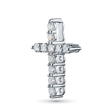 Подвеска из серебра c бриллиантами