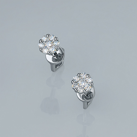 Пусеты из серебра