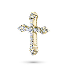 Подвеска из желтого золота c бриллиантами