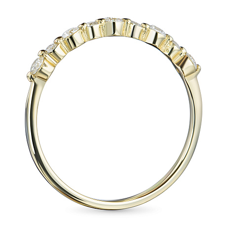 Кольцо из желтого золота с бриллиантами