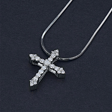 Подвеска из белого золота c бриллиантами