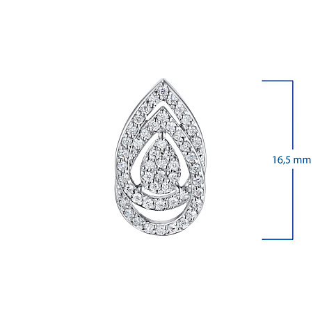 Подвеска из белого золота