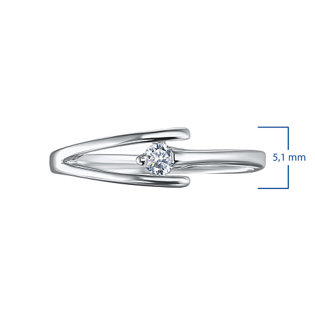 Классическое кольцо из серебра