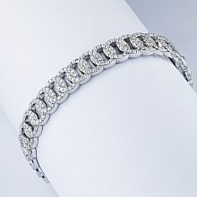 Браслет из белого золота c бриллиантами
