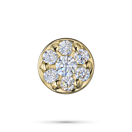 Подвеска из желтого золота