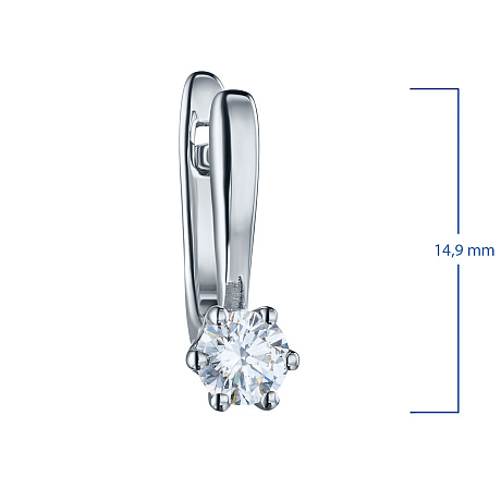 Серьги из белого золота