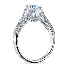 Кольцо из белого золота c бриллиантами