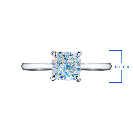 Помолвочное кольцо из белого золота