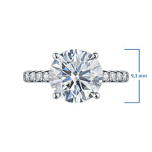 Кольцо из белого золота c бриллиантами