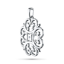 Подвеска из серебра с бриллиантом