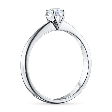 Помолвочное кольцо из серебра