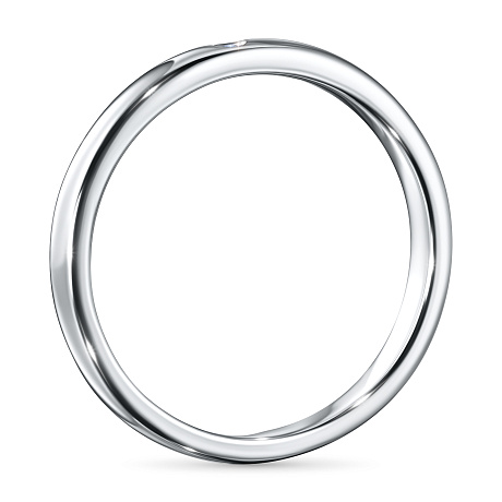 Обручальное кольцо из серебра