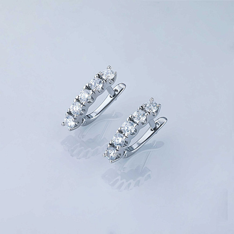 Серьги из белого золота