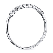 Кольцо из белого золота с бриллиантами