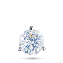 Классическая подвеска из белого золота с бриллиантом