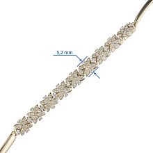 Браслет из желтого золота c бриллиантами