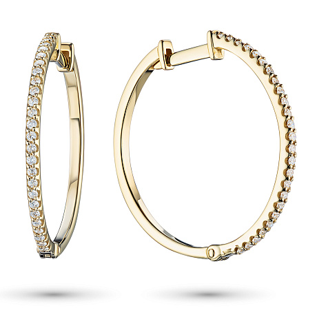 Серьги из желтого золота