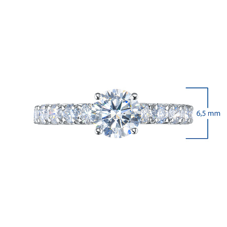 Кольцо из белого золота