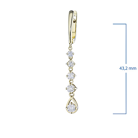 Серьги из желтого золота