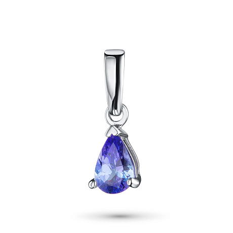 Подвеска из серебра с танзанитом