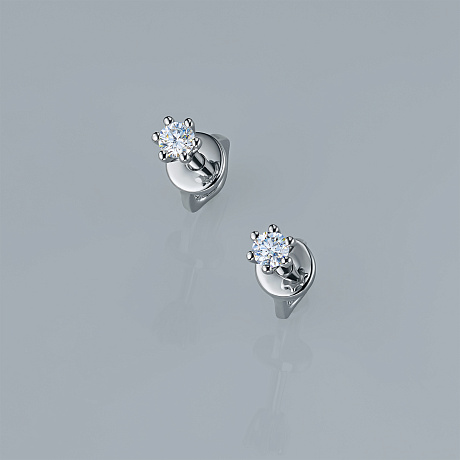 Пусеты из серебра