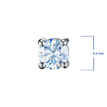 Подвеска из белого золота с бриллиантом