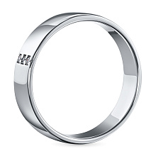 Кольцо из серебра c бриллиантами