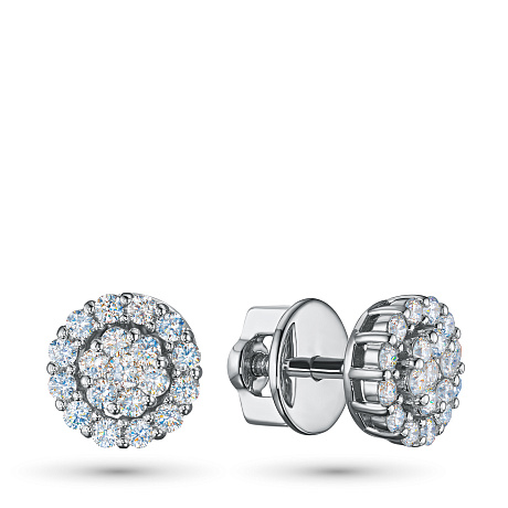 Пусеты из серебра