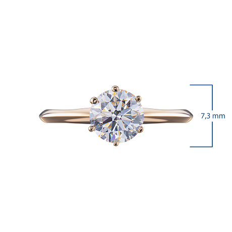 Кольцо из красного золота