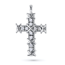 Подвеска из белого золота c бриллиантами