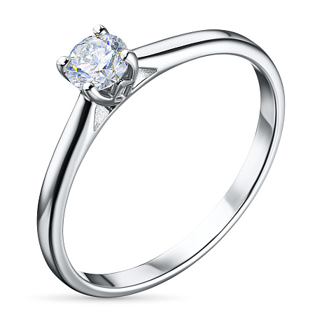 Помолвочное кольцо из серебра