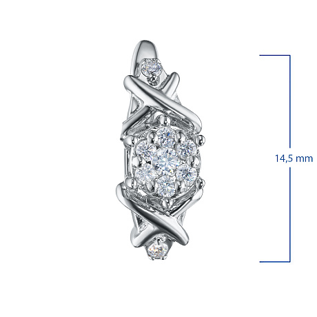 Серьги из белого золота